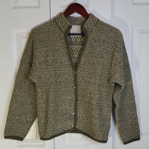Vintage Salko New Wool Woven Button Cardigan